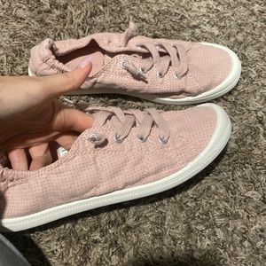 Pink sneakers